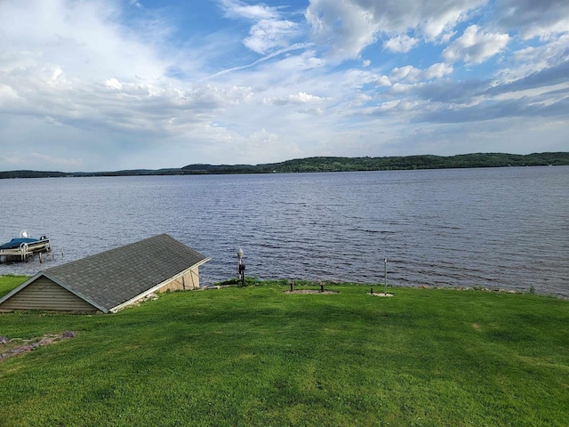 E14485 Baltic Ave, Merrimac, WI 53561 - water view with a dock