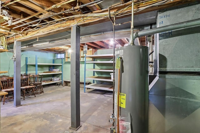 E14485 Baltic Ave, Merrimac, WI 53561 - unfinished basement featuring water heater