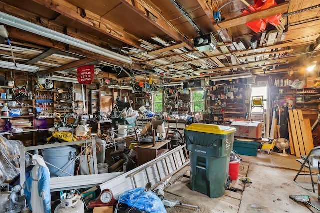 E14485 Baltic Ave, Merrimac, WI 53561 - misc room with a workshop area and concrete floors