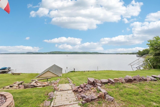 E14485 Baltic Ave, Merrimac, WI 53561 - water view with a dock
