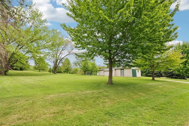 E14485 Baltic Ave, Merrimac, WI 53561 - view of grassy yard with an outbuilding