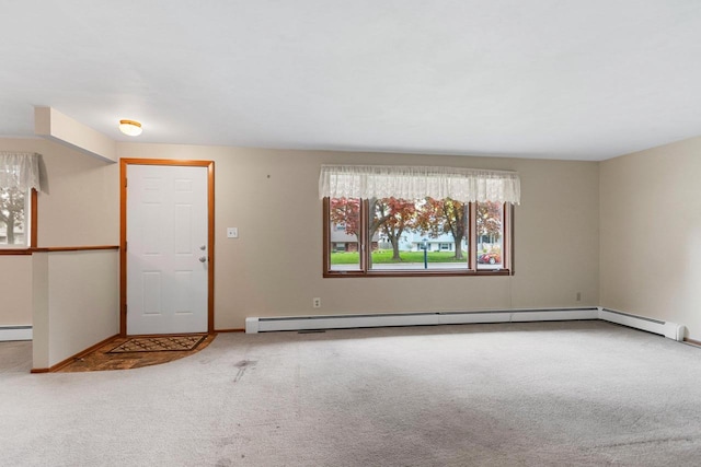 1315 April Ln, Green Bay, WI 54304 - empty room featuring carpet, baseboards, and baseboard heating