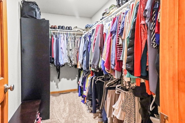 7496 River Rd, Lake Tomahawk, WI 54558 - spacious closet featuring carpet flooring