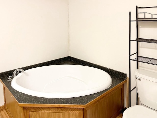 7496 River Rd, Lake Tomahawk, WI 54558 - bathroom featuring toilet and a garden tub