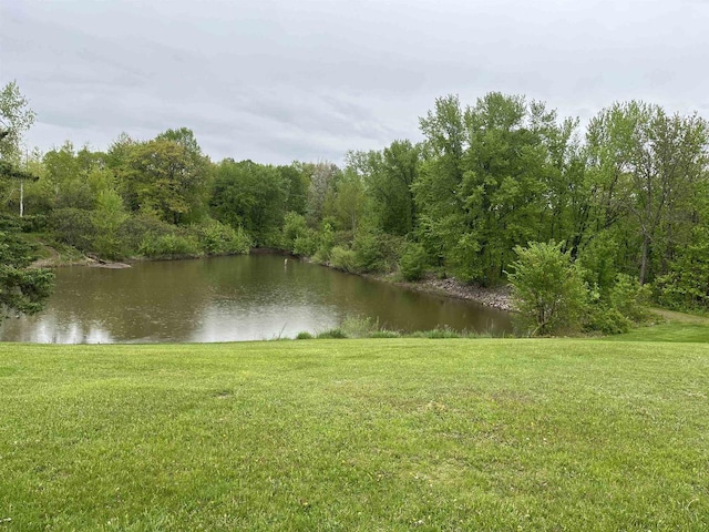 221545 Azalea Rd, Wausau, WI 54401 - water view with a heavily wooded area
