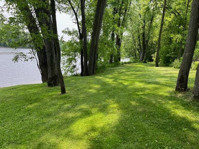 221545 Azalea Rd, Wausau, WI 54401 - view of green lawn with a water view