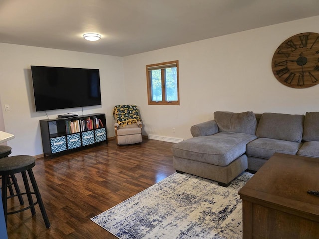 219 Park Ave, Eagle, WI 53119 - living room featuring wood finished floors and baseboards