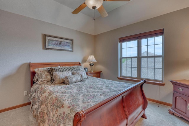 1826 Stonebridge Rd, Waukesha, WI 53188 - bedroom with light colored carpet, baseboards, and ceiling fan