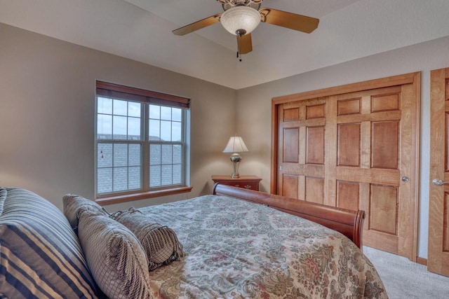 1826 Stonebridge Rd, Waukesha, WI 53188 - bedroom with light colored carpet and ceiling fan