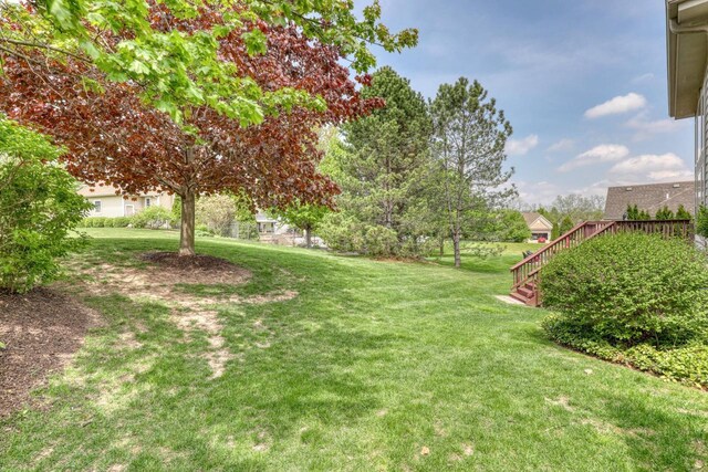 1826 Stonebridge Rd, Waukesha, WI 53188 - view of grassy yard with stairway