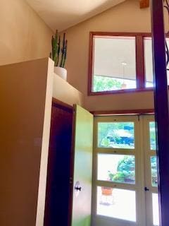 3914 Priscilla Ln, Madison, WI 53705 - doorway featuring lofted ceiling