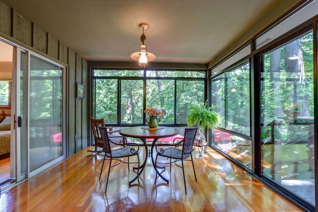 3914 Priscilla Ln, Madison, WI 53705 - sunroom featuring hardwood / wood-style floors