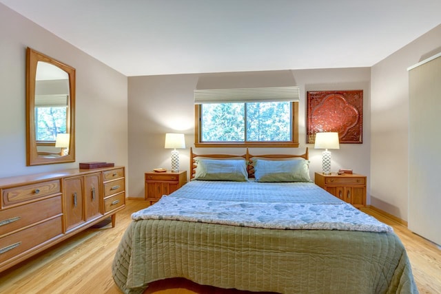 3914 Priscilla Ln, Madison, WI 53705 - bedroom featuring light wood-style flooring, multiple windows, and baseboards