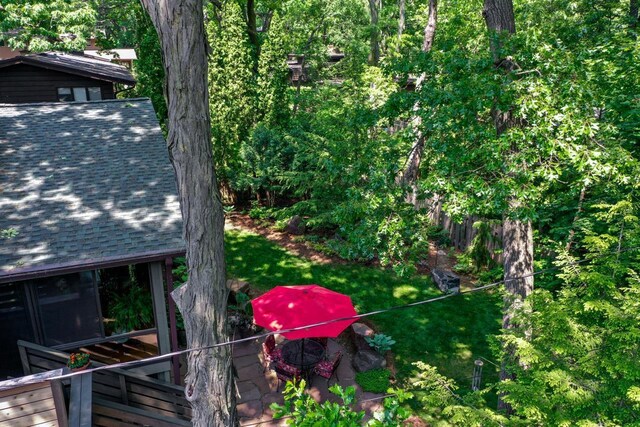 3914 Priscilla Ln, Madison, WI 53705 - exterior view of a shingled roof