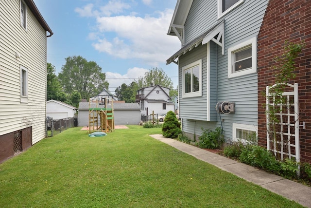 3727 E Layton Ave, Cudahy, WI 53110 - view of yard with a playground