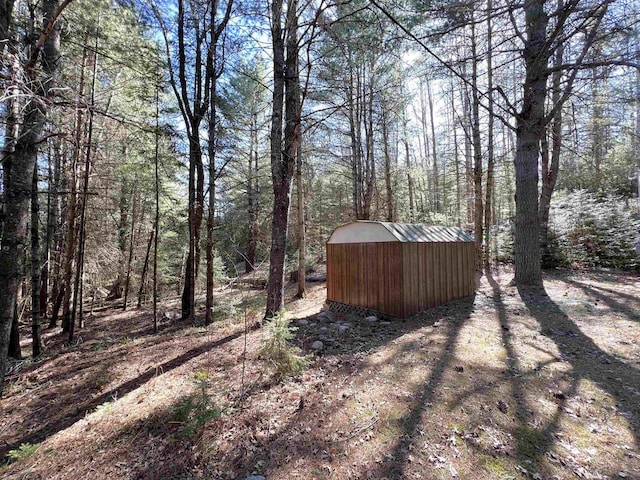 3185 S Faust Lake Rd, Rhinelander, WI 54501 - view of yard featuring a wooded view