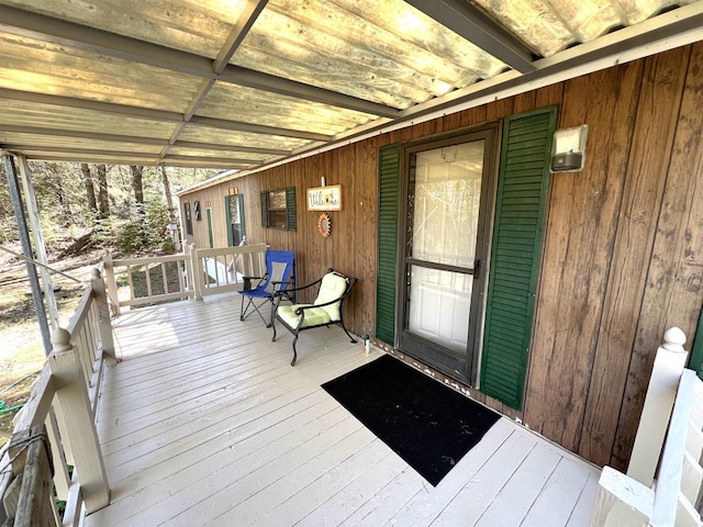 3185 S Faust Lake Rd, Rhinelander, WI 54501 - view of wooden deck