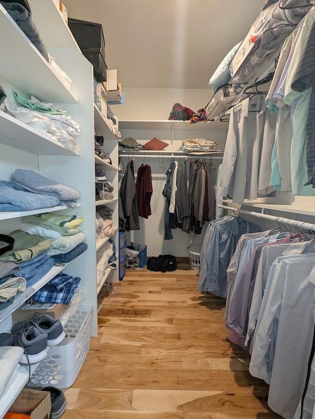 5235 Killdeer Ln, Oshkosh, WI 54901 - walk in closet featuring light wood-type flooring