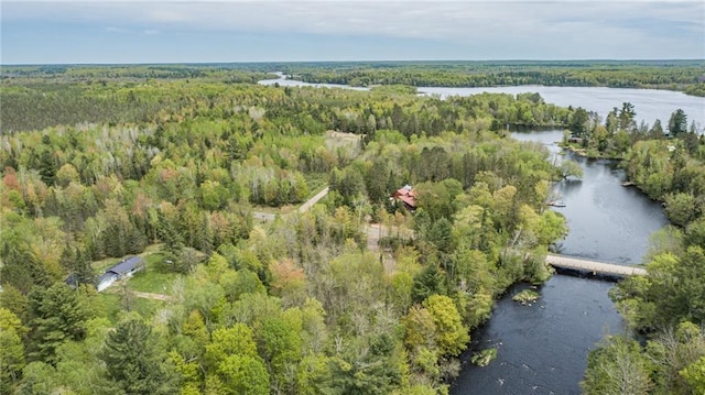 4620W Sweitzer Rd, Winter, WI 54896 - view of property location featuring a heavily wooded area and a nearby body of water