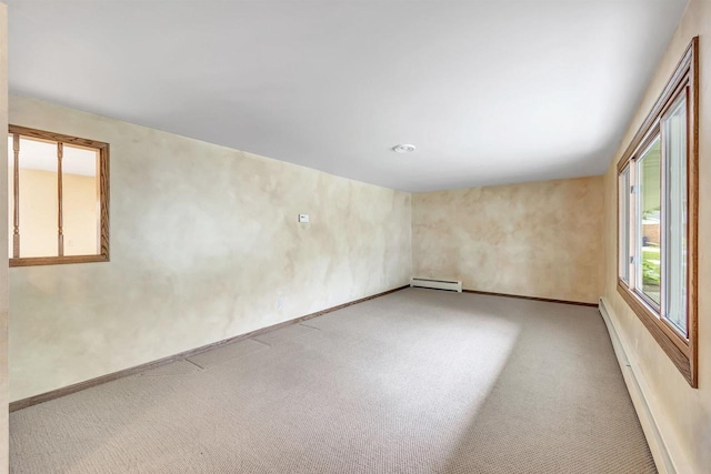 2044 E Vista Cir, De Pere, WI 54115 - unfurnished room featuring baseboard heating, carpet flooring, a baseboard heating unit, and baseboards