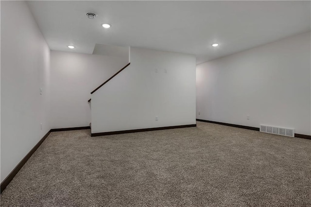 3557 114th St, Chippewa Falls, WI 54729 - finished basement with carpet, recessed lighting, and baseboards