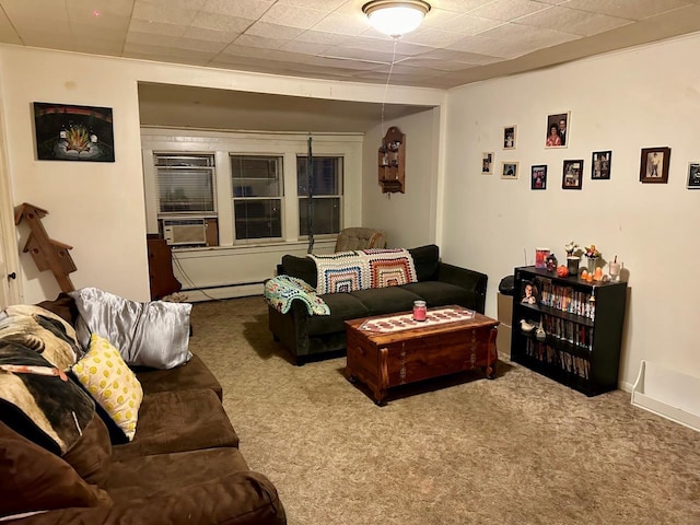 533 High Ave, Oshkosh, WI 54901 - living area featuring carpet flooring and cooling unit