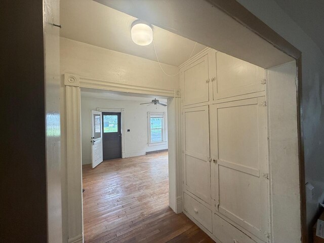 312 W 4th St, Marshfield, WI 54449 - hall with hardwood / wood-style floors and baseboard heating
