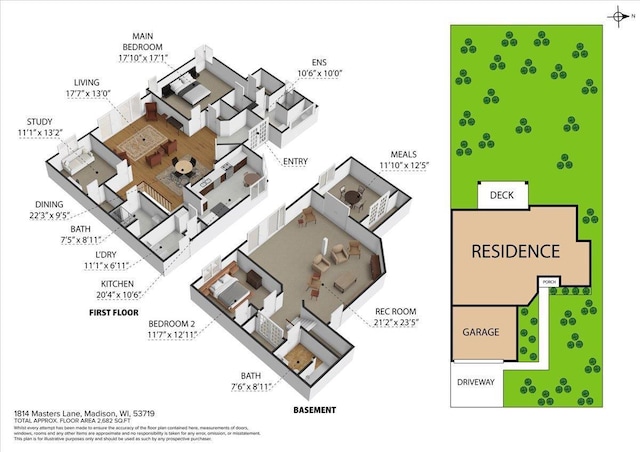 1814 Masters Ln, Madison, WI 53719 - room layout