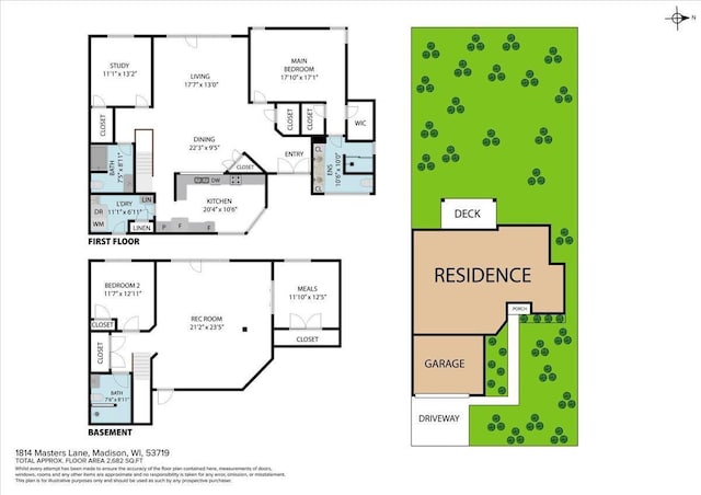 1814 Masters Ln, Madison, WI 53719 - property floor plan