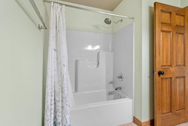 1126 Princess Dove Cir, De Pere, WI 54115 - bathroom with shower / bathtub combination with curtain