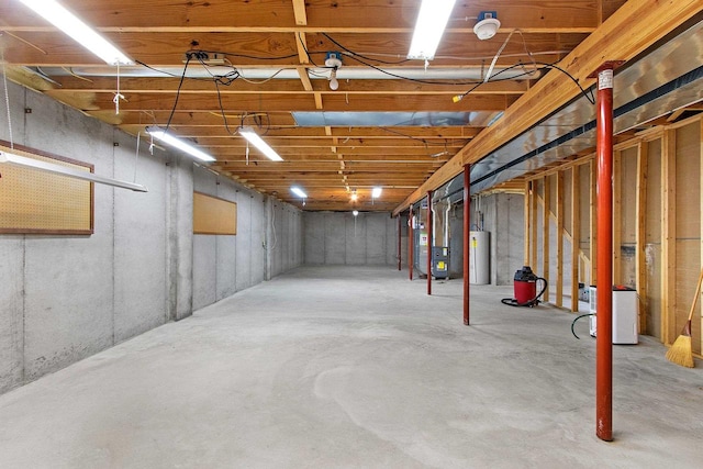 1126 Princess Dove Cir, De Pere, WI 54115 - unfinished below grade area with water heater and heating unit