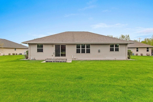 1126 Princess Dove Cir, De Pere, WI 54115 - rear view of house with a lawn
