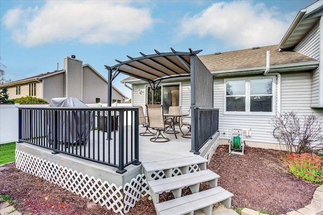 182 Ames St, Oregon, WI 53575 - view of wooden deck