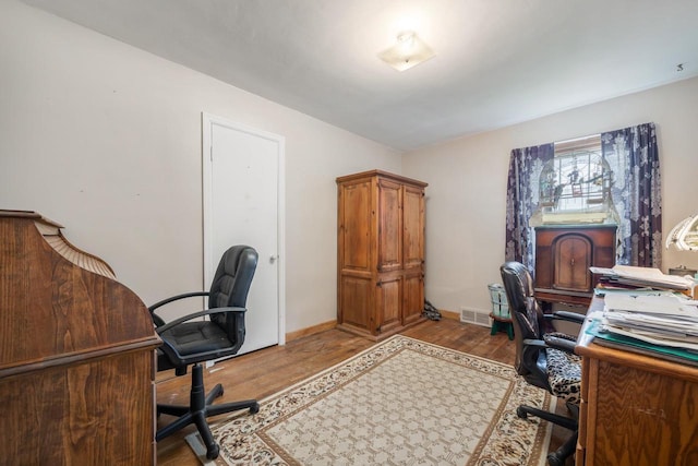 W8749 Hunters Rd, Hortonville, WI 54944 - office area with wood finished floors and baseboards