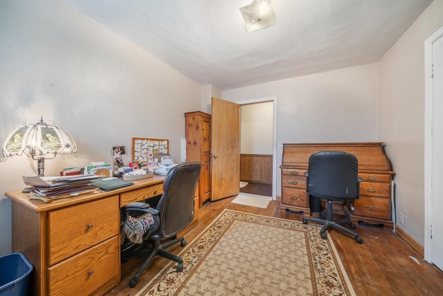 W8749 Hunters Rd, Hortonville, WI 54944 - office with wood finished floors
