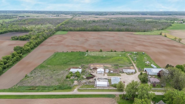 W8749 Hunters Rd, Hortonville, WI 54944 - aerial view of property and surrounding area with rural landscape