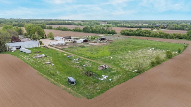 W8749 Hunters Rd, Hortonville, WI 54944 - aerial view of property and surrounding area featuring rural landscape