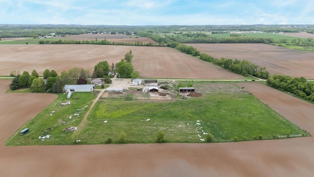 W8749 Hunters Rd, Hortonville, WI 54944 - aerial view of property and surrounding area featuring rural landscape