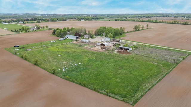 W8749 Hunters Rd, Hortonville, WI 54944 - aerial overview of property's location featuring rural landscape