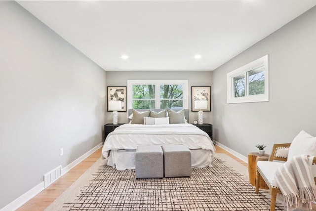 6020 Briarclift Ct, Greendale, WI 53129 - bedroom with light wood-style flooring, baseboards, and recessed lighting