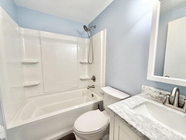 519 Rogers St, Milton, WI 53563 - bathroom with toilet, vanity, and bathing tub / shower combination