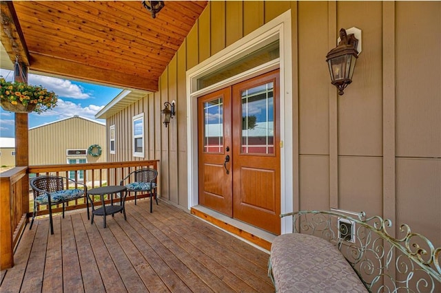 17690 Clayton Ave, Rosemount, MN 55068 - property entrance with board and batten siding and french doors