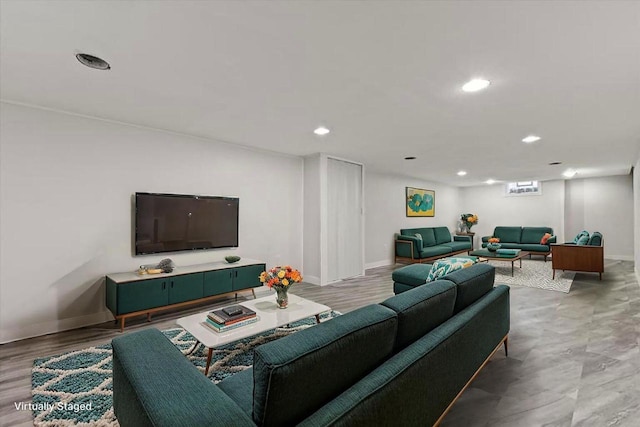 4415 S 5th St, Milwaukee, WI 53207 - living area featuring recessed lighting and baseboards