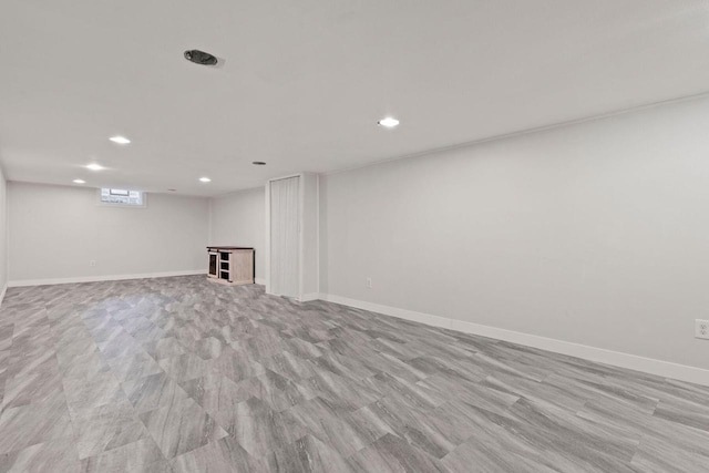 4415 S 5th St, Milwaukee, WI 53207 - below grade area featuring recessed lighting and baseboards