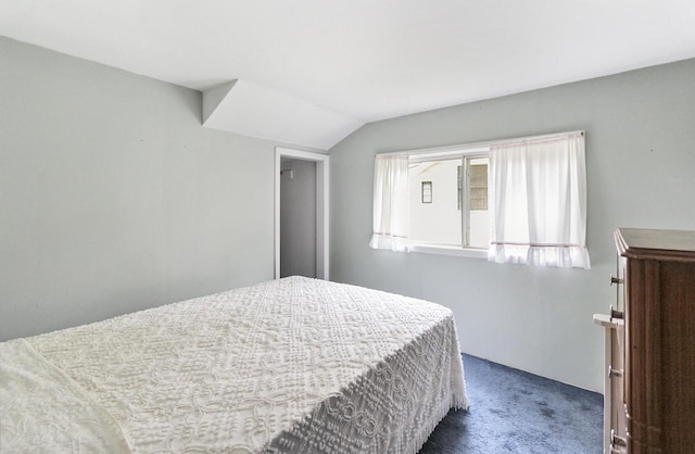 N7428 County Road J, Plymouth, WI 53073 - bedroom featuring carpet floors and vaulted ceiling
