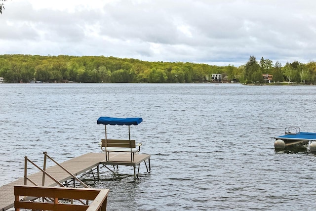 N7428 County Road J, Plymouth, WI 53073 - dock featuring a water view and a forest view