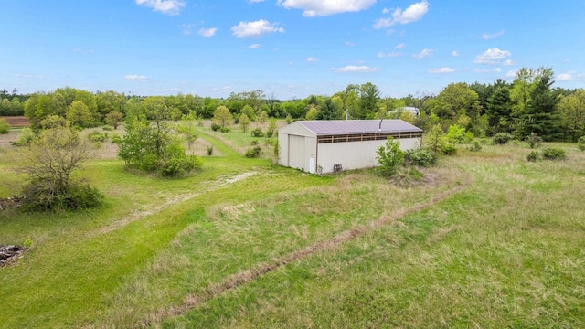 W11202 Apache Rd, Plainfield, WI 54966 - view of yard featuring a pole building and an outdoor structure