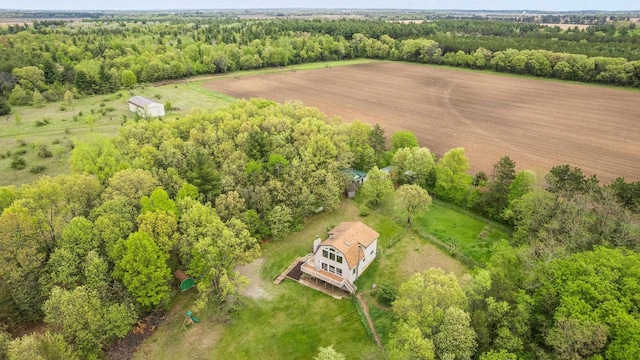 W11202 Apache Rd, Plainfield, WI 54966 - overview of rural landscape with a forest