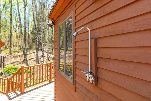 3610 N Shore Rd, La Pointe, WI 54850 - view of wooden deck