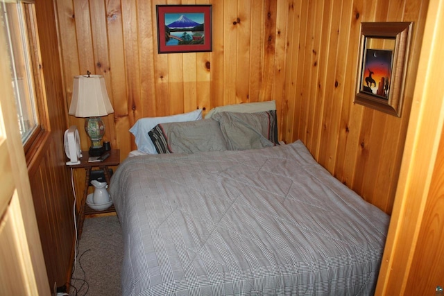 65485 Millicent Point Dr, Iron River, WI 54847 - bedroom featuring wooden walls
